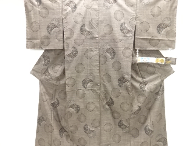 JAPANESE KIMONO / UNUSED DORO OSHIMA TSUMUGI (5 maruki)